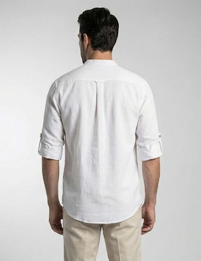 Camisa casual Costavana de algodón manga larga para hombre