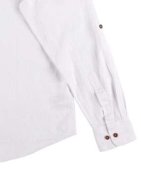 Camisa casual Costavana de algodón manga larga para hombre