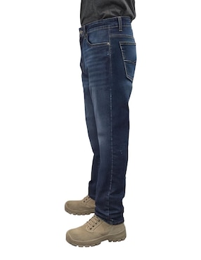 Jeans straight Buffalo Jeans David Bitton lavado stone wash para hombre