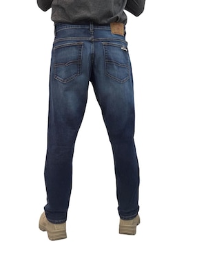 Jeans straight Buffalo Jeans David Bitton lavado stone wash para hombre