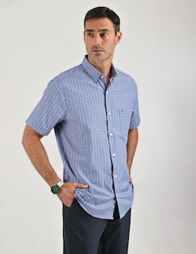 Camisa casual Sansabelt manga corta para hombre