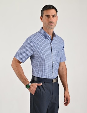 Camisa casual Sansabelt manga corta para hombre