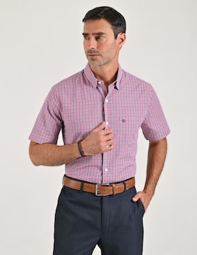Camisa casual Sansabelt manga corta para hombre