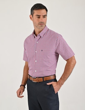 Camisa casual Sansabelt manga corta para hombre