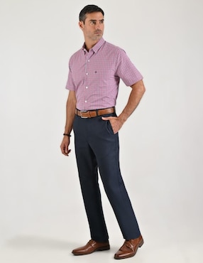Camisa casual Sansabelt manga corta para hombre