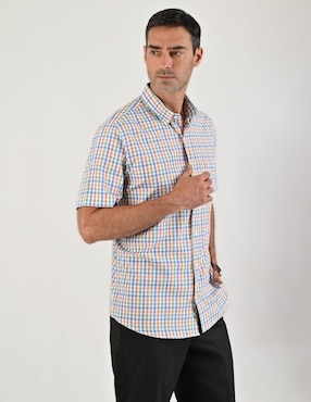 Camisa casual Sansabelt manga corta para hombre