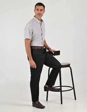 Camisa casual Sansabelt manga corta para hombre