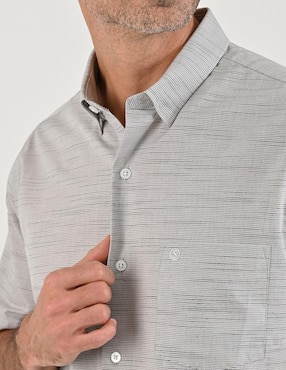 Camisa casual Sansabelt manga corta para hombre