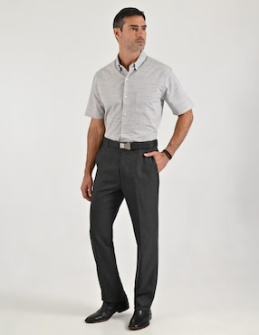 Camisa casual Sansabelt manga corta para hombre