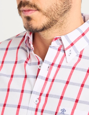 Camisa casual Cavalatti de algodón manga larga para hombre