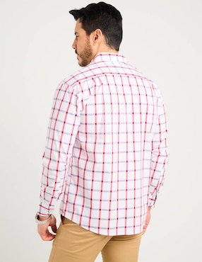 Camisa casual Cavalatti de algodón manga larga para hombre