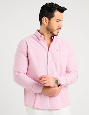Camisa casual Cavalatti manga larga para hombre