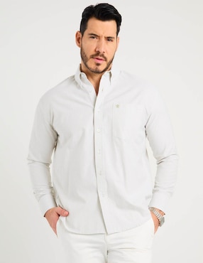 Camisa casual Cavalatti manga larga para hombre
