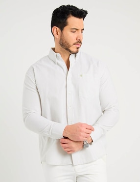 Camisa casual Cavalatti manga larga para hombre