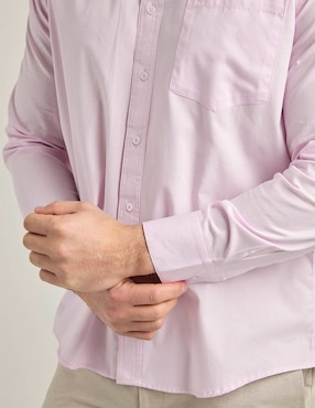 Camisa casual Cavalatti de algodón manga larga para hombre