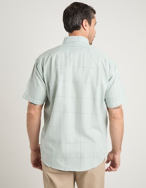 Camisa casual Cavalatti de algodón manga corta para hombre