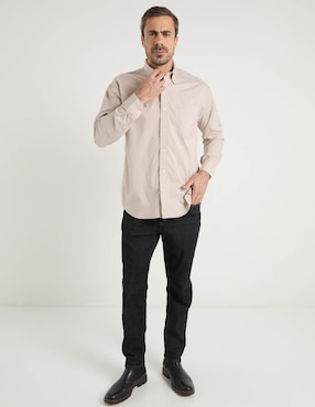 Camisa casual Cavalatti manga larga para hombre