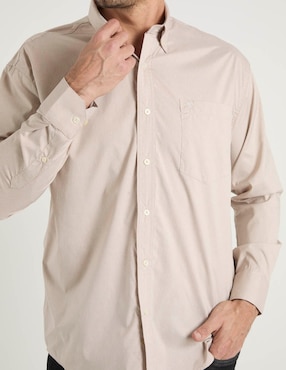 Camisa casual Cavalatti manga larga para hombre