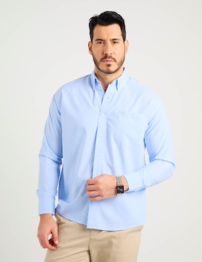 Camisa casual Cavalatti manga larga para hombre