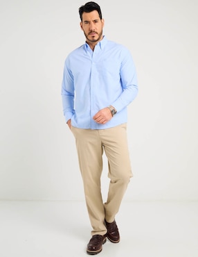 Camisa casual Cavalatti manga larga para hombre