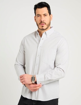 Camisa casual Regent Street manga larga para hombre