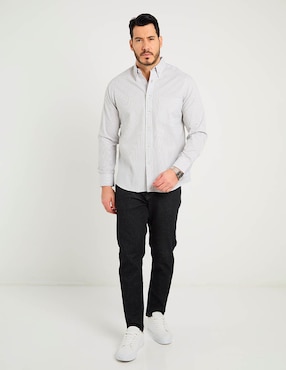 Camisa casual Regent Street manga larga para hombre
