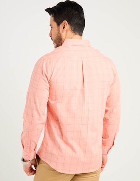 Camisa casual Regent Street de algodón manga larga para hombre