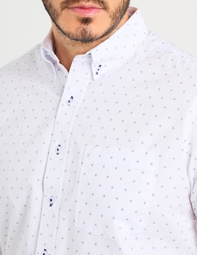 Camisa casual Regent Street de algodón manga larga para hombre