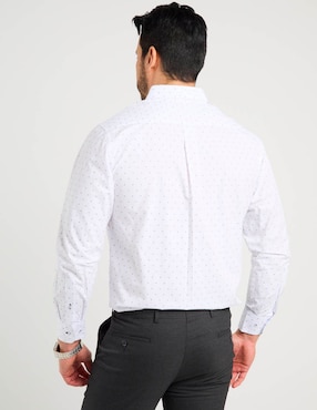Camisa casual Regent Street de algodón manga larga para hombre