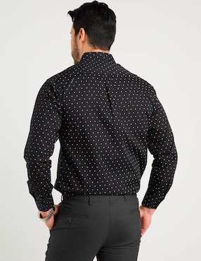 Camisa casual Regent Street de algodón manga larga para hombre