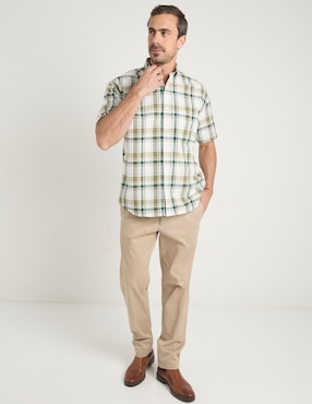 Camisa casual Cavalatti manga corta para hombre