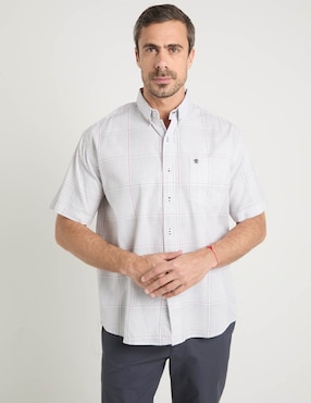 Camisa casual Cavalatti de algodón manga corta para hombre