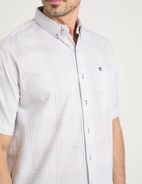 Camisa casual Cavalatti de algodón manga corta para hombre