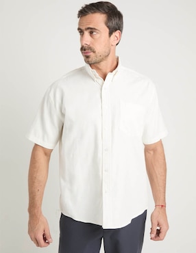 Camisa casual Cavalatti de algodón manga corta para hombre