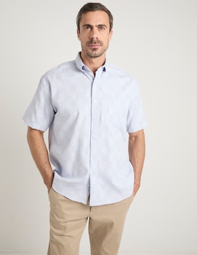 Camisa casual Cavalatti manga corta para hombre