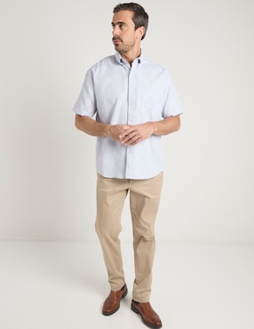 Camisa casual Cavalatti manga corta para hombre