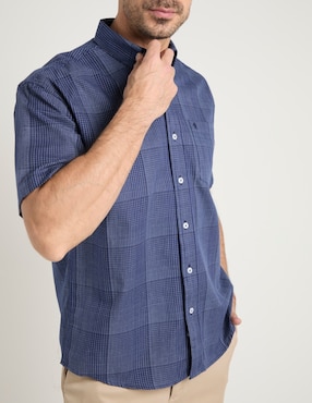 Camisa casual Cavalatti de algodón manga corta para hombre