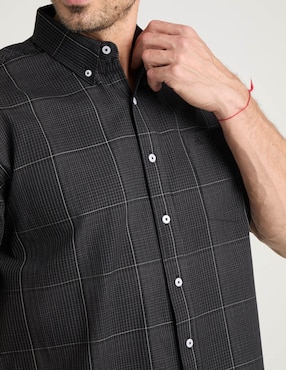 Camisa casual Cavalatti de algodón manga corta para hombre