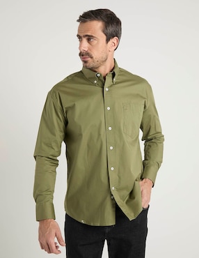 Camisa casual Cavalatti manga larga para hombre