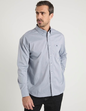 Camisa casual Cavalatti manga larga para hombre
