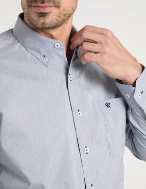 Camisa casual Cavalatti manga larga para hombre