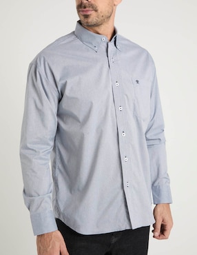 Camisa casual Cavalatti manga larga para hombre