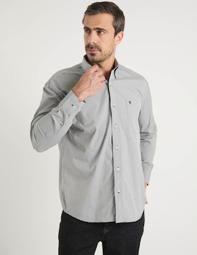 Camisa casual Cavalatti manga larga para hombre