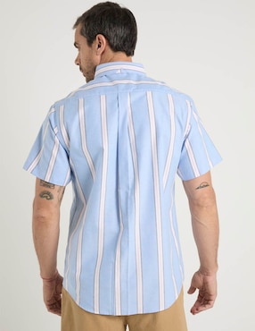 Camisa casual Regent Street de algodón manga corta para hombre