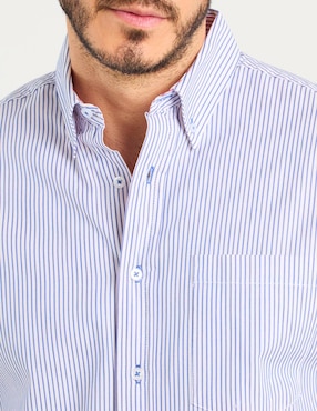 Camisa casual Regent Street de algodón manga larga para hombre