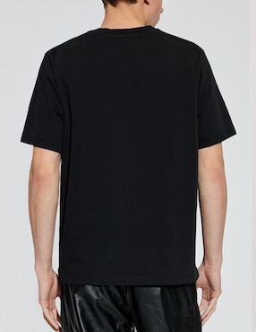 Playera FNC Collezioni Black Cat cuello redondo para hombre