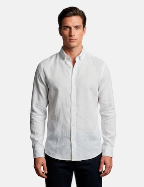 Camisa casual 98 Coast AV manga larga para hombre