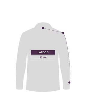 Guayabera manga larga Maauad para hombre