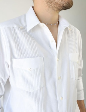 Guayabera manga larga Maauad para hombre