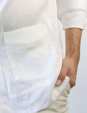 Guayabera manga larga Maauad para hombre